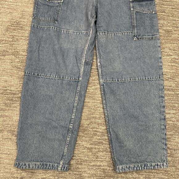 Rag & Bone Jeans Womens 31 Blue Denim Miramar Nora Cargo Carpenter - Picture 3 of 14